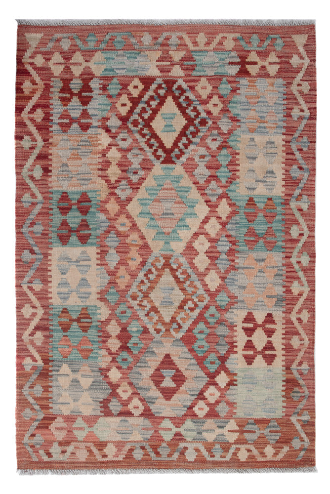 Kelim Rug - Splash - 127 x 88 cm - multicolored