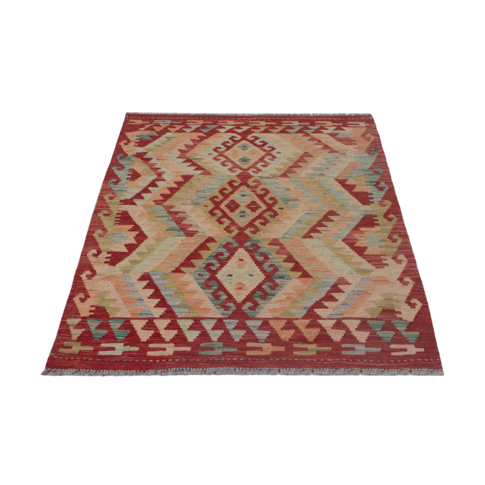 Kelim Teppich - Splash - 123 x 90 cm - mehrfarbig