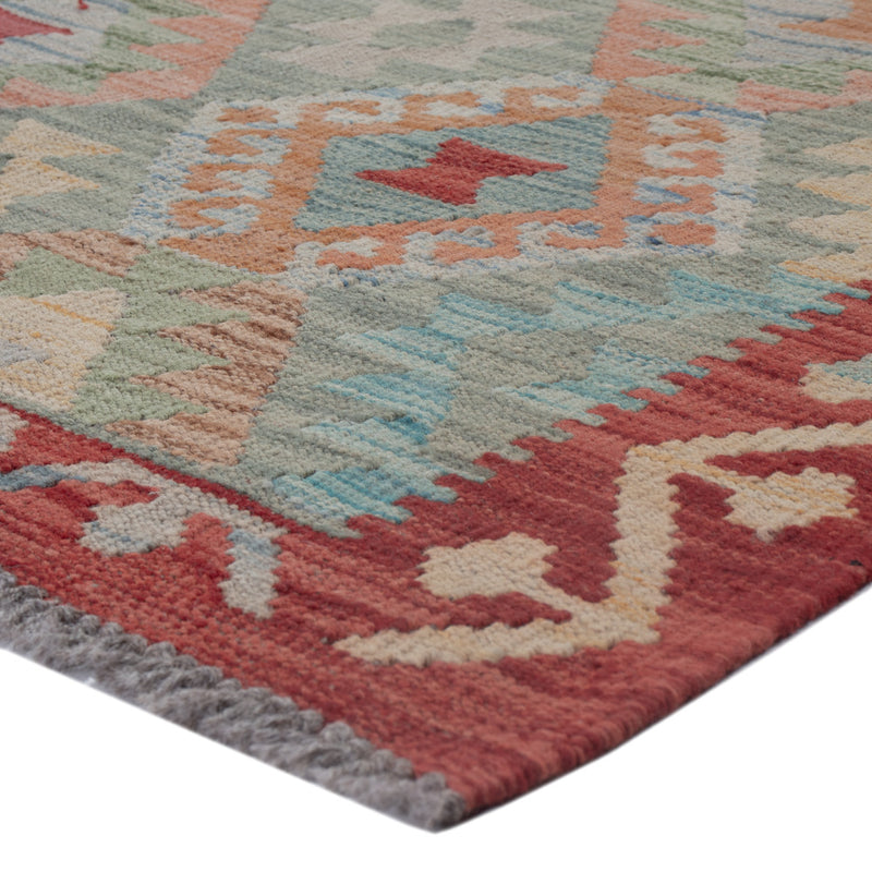 Kelim Teppich - Splash - 123 x 86 cm - mehrfarbig