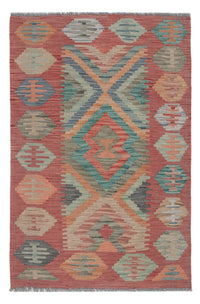 Kelim Rug - Splash - 117 x 79 cm - multicolored