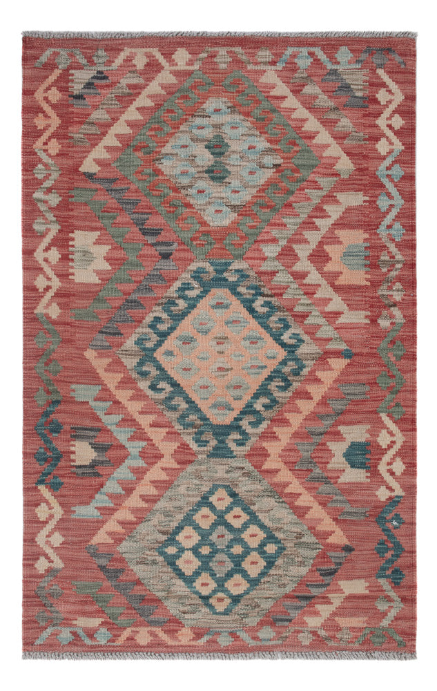 Kelim Rug - Splash - 130 x 79 cm - multicolored