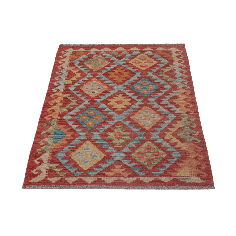 Kelim Rug - Splash - 131 x 80 cm - multicolored