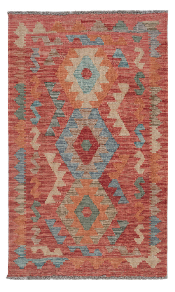 Kelim Rug - Splash - 125 x 74 cm - multicolored