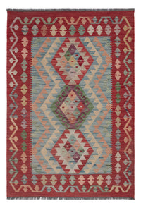 Kelim Rug - Splash - 128 x 89 cm - multicolored