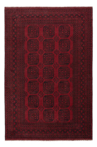 Afghan Rug - Filpa - 293 x 197 cm - dark red