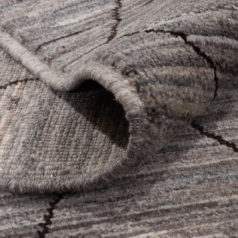 Berber Teppich - 344 x 256 cm - dunkelgrau