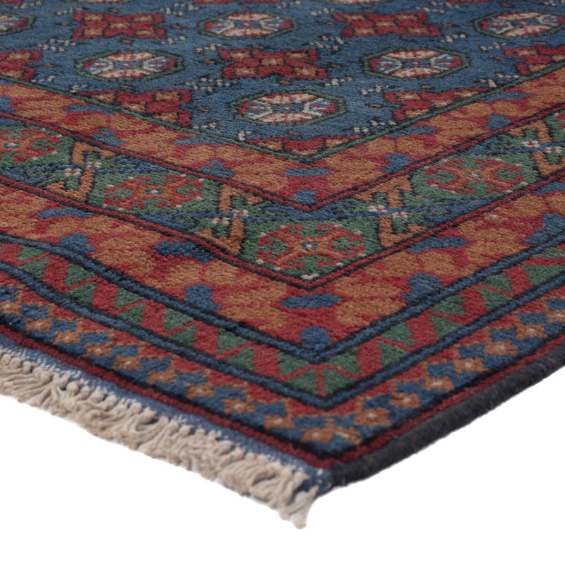 Afghan Rug - Filpa - 201 x 150 cm - dark blue
