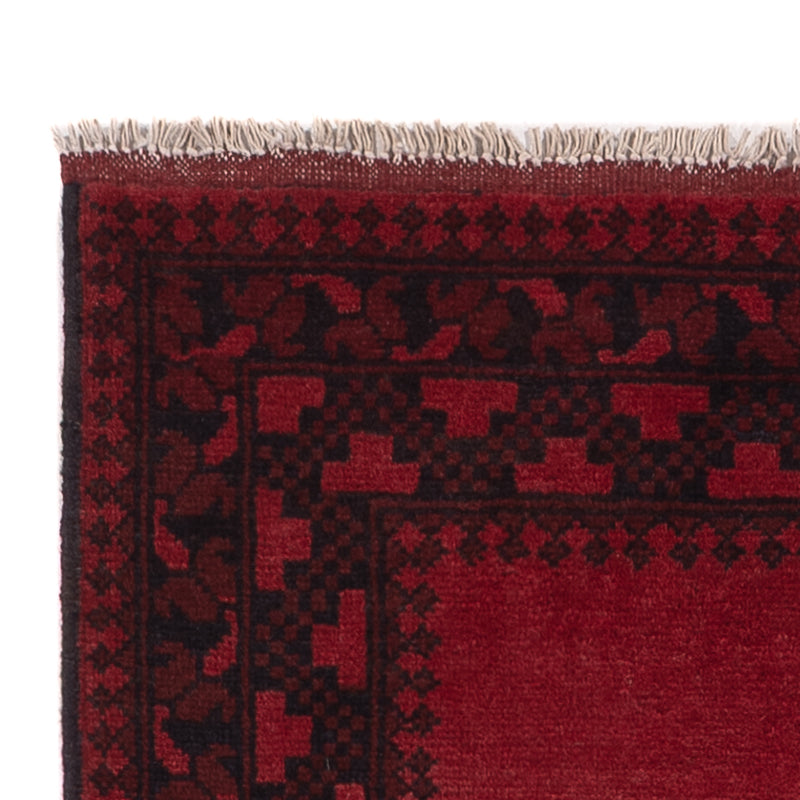 Runner Afghan Rug - Filpa - 293 x 80 cm - red