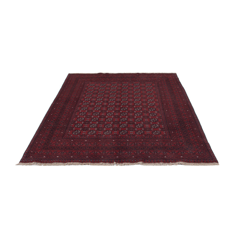 Afghan Rug - Filpa - 238 x 166 cm - dark red
