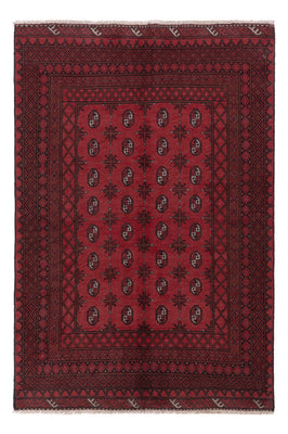 Afghan Rug - Filpa - 242 x 164 cm - dark red