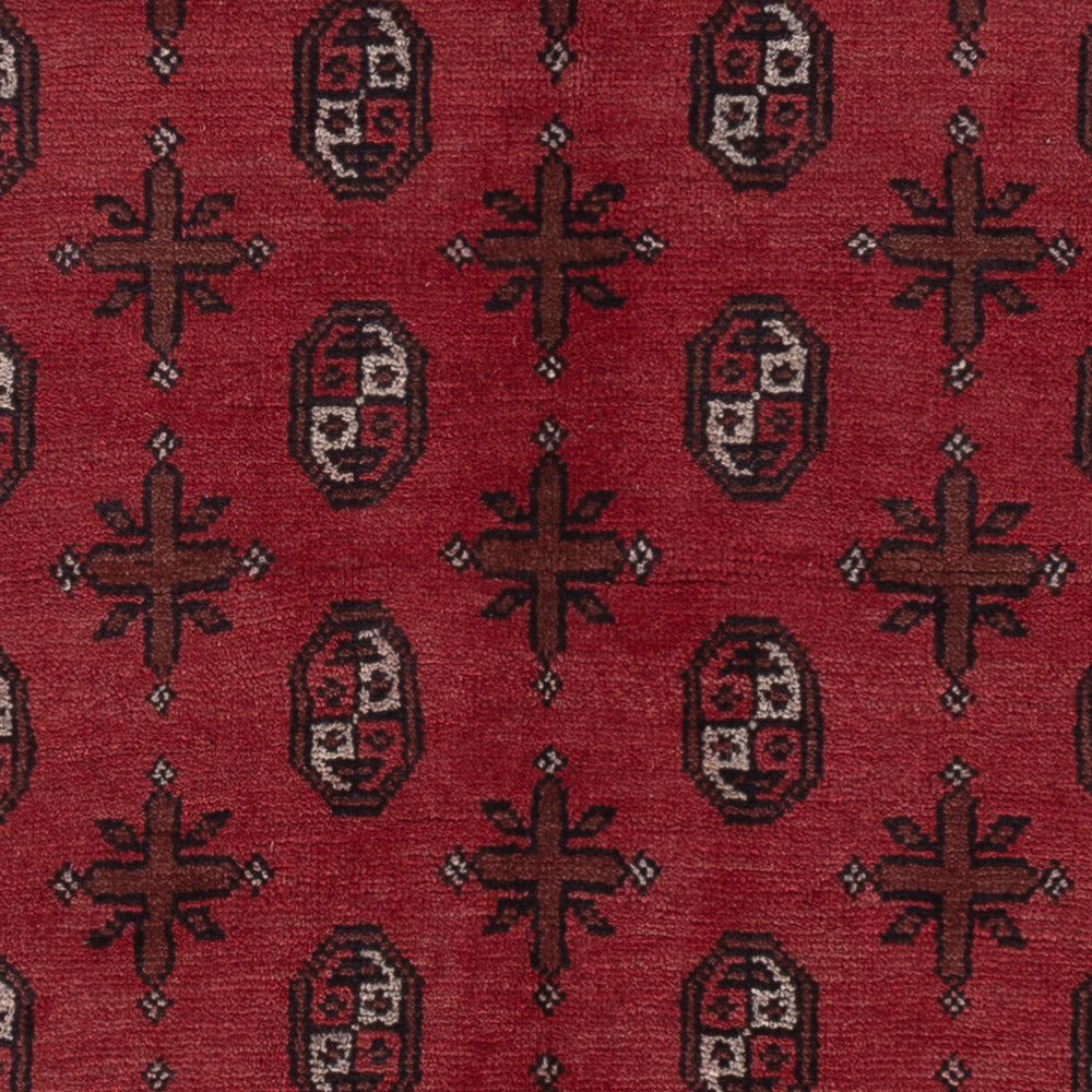 Afghan Rug - Filpa - 242 x 164 cm - dark red