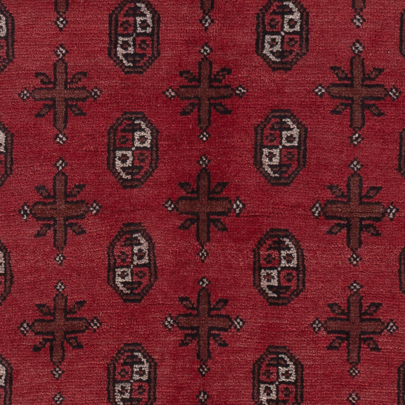 Afghan Rug - Filpa - 242 x 164 cm - dark red