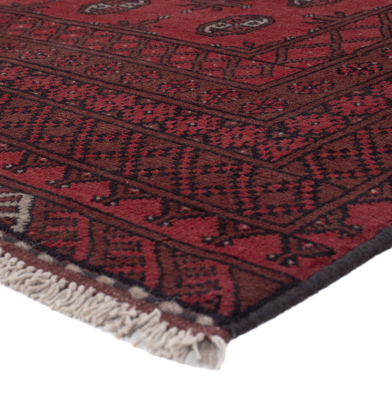 Afghan Rug - Filpa - 242 x 164 cm - dark red