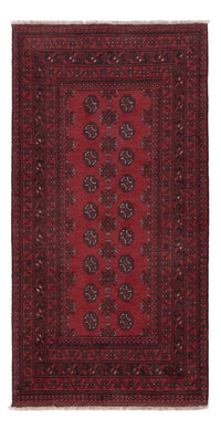 Runner Afghan Rug - Filpa - 194 x 99 cm - dark red
