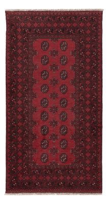 Runner Afghan Rug - Filpa - 197 x 101 cm - dark red