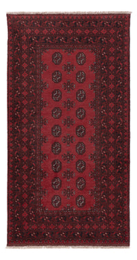 Runner Afghan Rug - Filpa - 197 x 101 cm - dark red