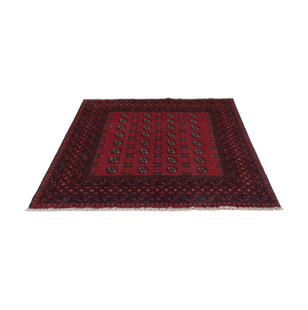 Afghan Rug - Filpa - 199 x 149 cm - dark red