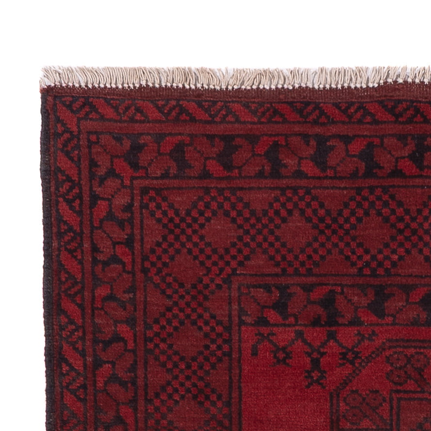 Runner Afghan Rug - Filpa - 187 x 95 cm - dark red