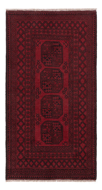 Runner Afghan Rug - Filpa - 189 x 102 cm - dark red