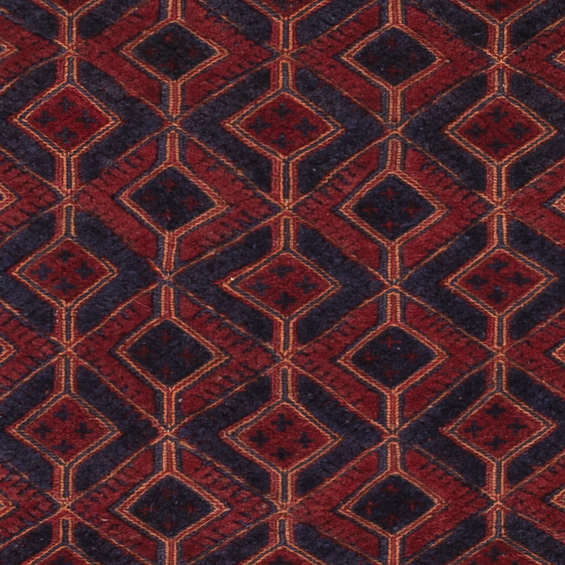 Kelim Teppich - Oriental quadratisch  - 189 x 160 cm - dunkelrot