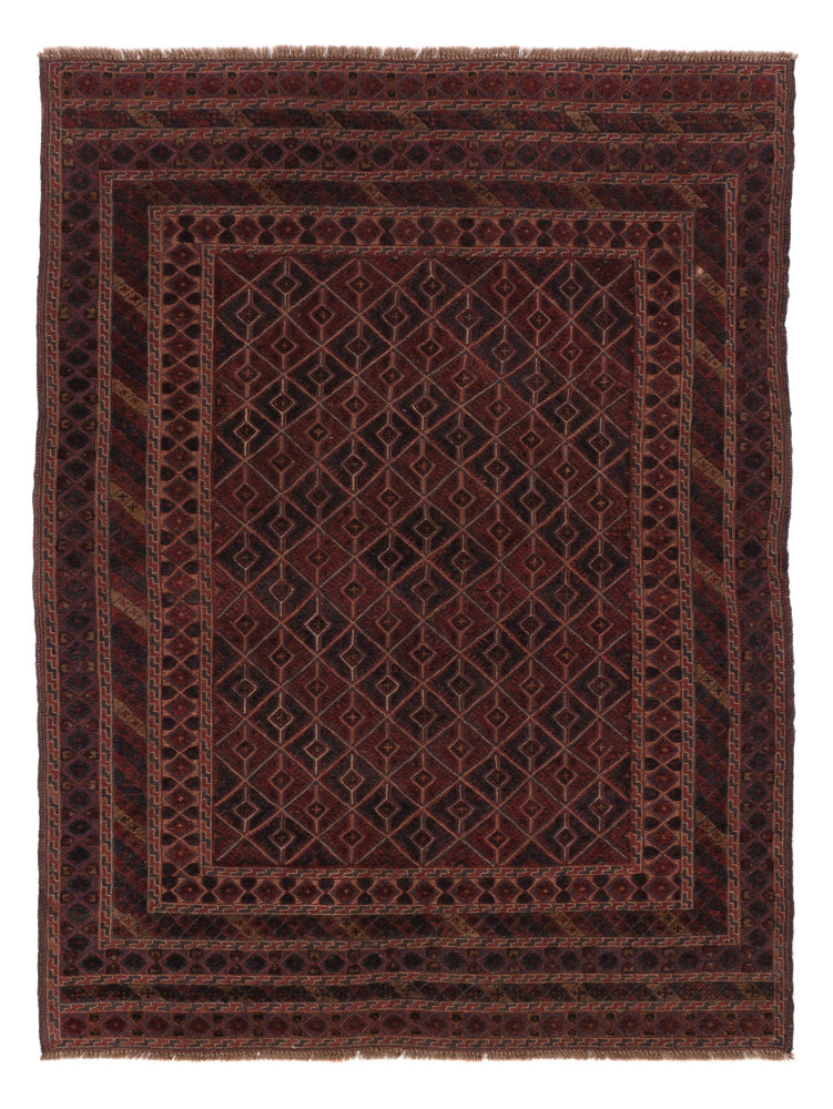Kelim Rug - Oriental - 193 x 150 cm - rust