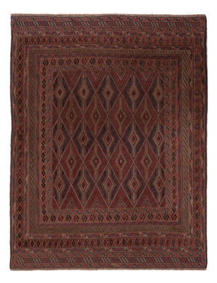 Kelim Rug - Oriental - 194 x 150 cm - dark beige