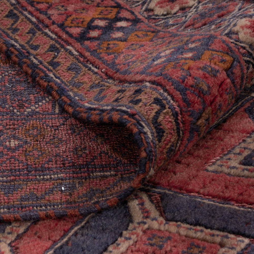 Kelim Teppich - Oriental - 188 x 142 cm - dunkelrot