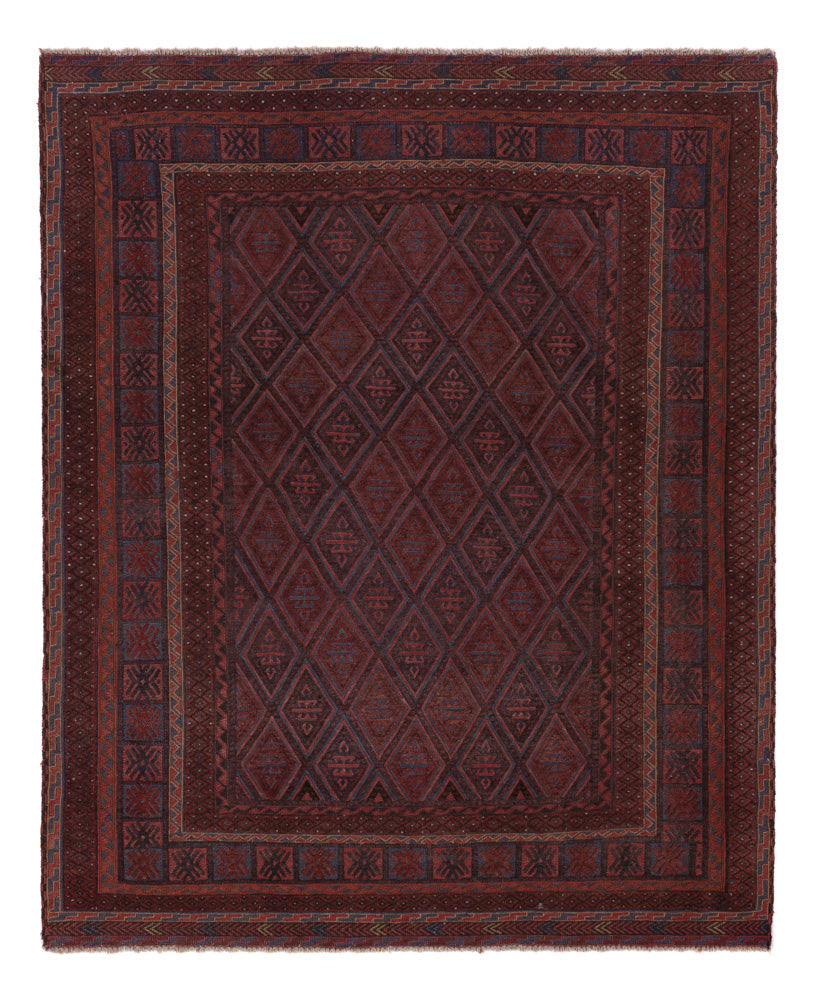 Kelim Rug - Oriental - 202 x 170 cm - dark beige