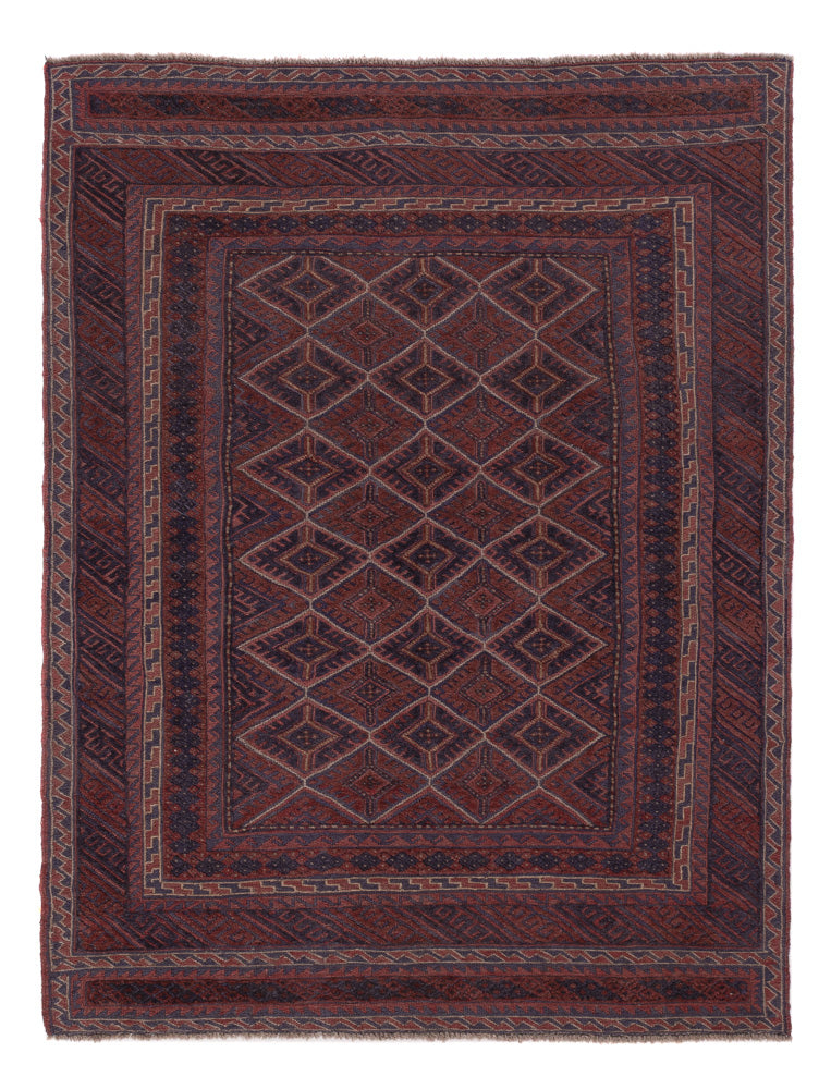 Kelim Rug - Oriental - 197 x 155 cm - dark beige