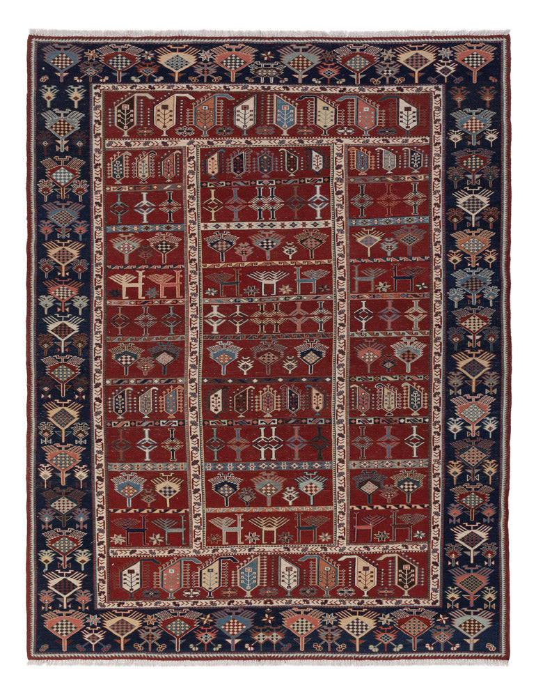 Kelim Rug - Oriental - Soumak - 242 x 188 cm - rust