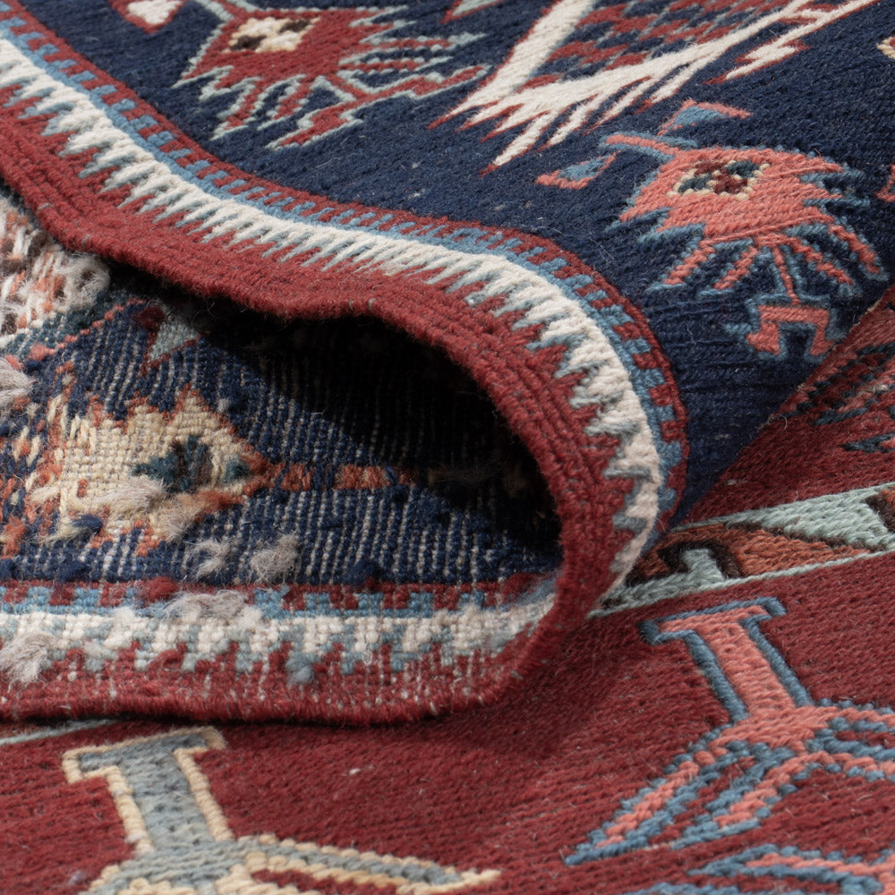 Kelim Rug - Oriental - Soumak - 242 x 188 cm - rust