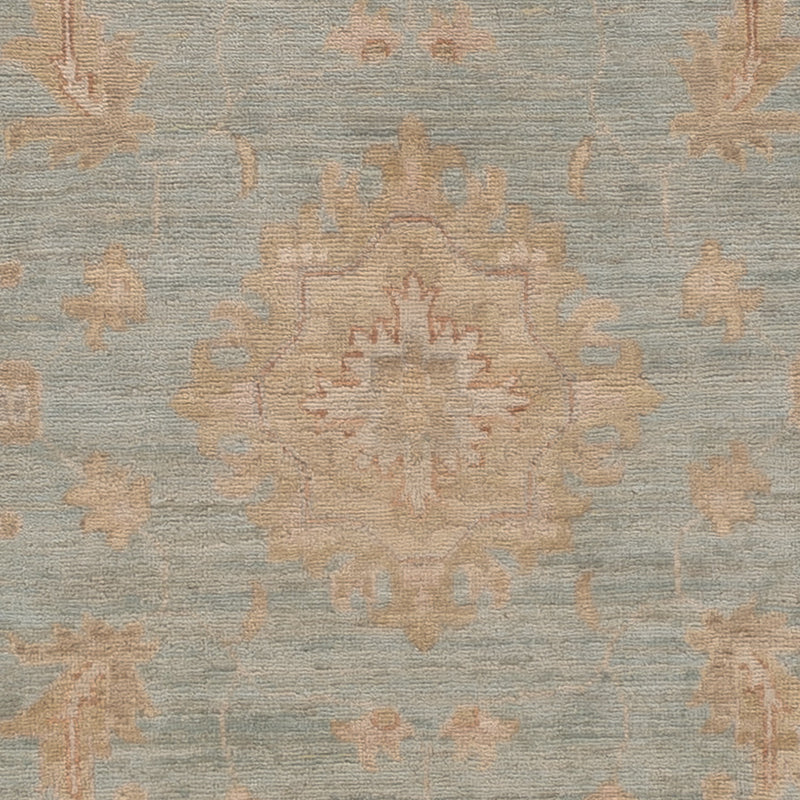 Ziegler Teppich rund  - 202 x 200 cm - hellblau