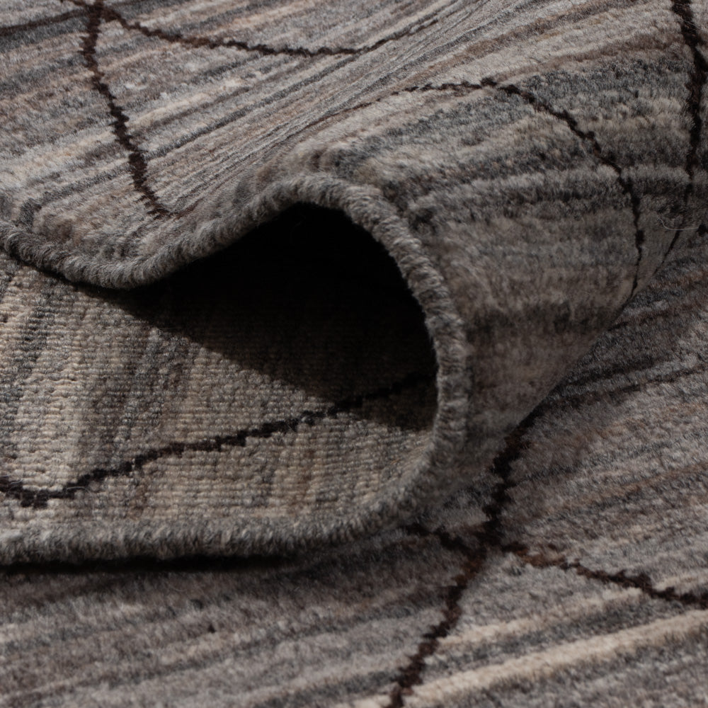 Berber Teppich - 297 x 199 cm - dunkelgrau