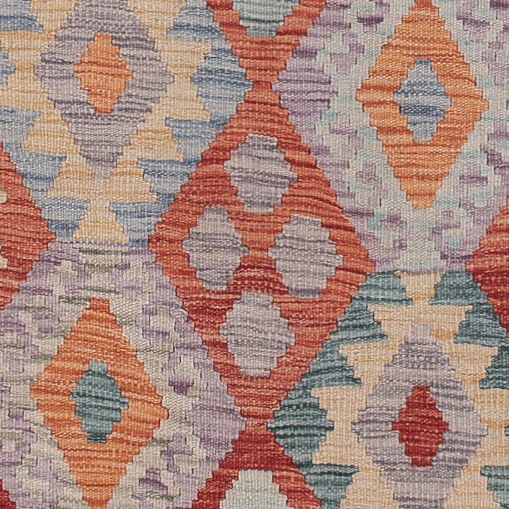 Runner Kelim Rug - Splash - 246 x 84 cm - multicolored