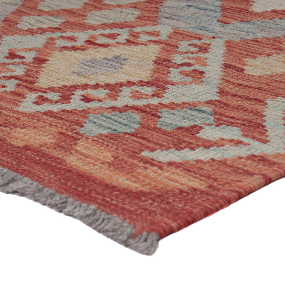 Runner Kelim Rug - Splash - 246 x 84 cm - multicolored