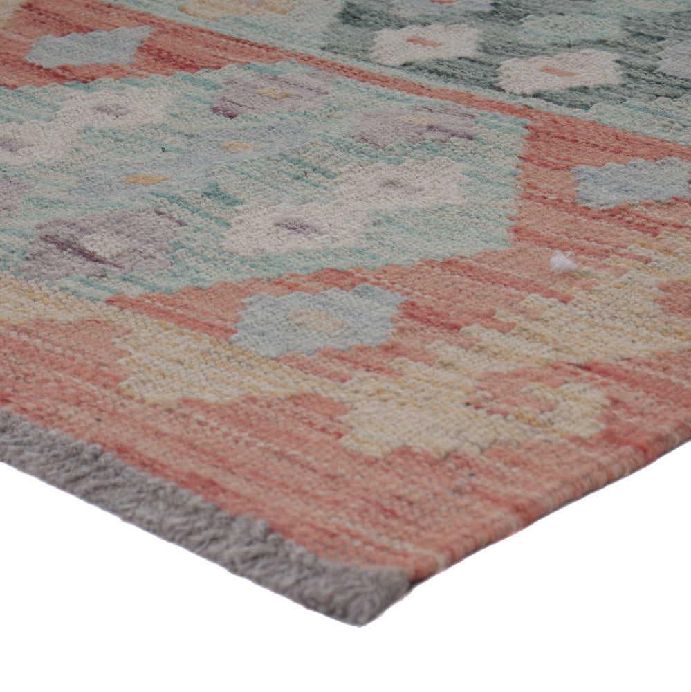 Runner Kelim Rug - Splash - 247 x 85 cm - multicolored