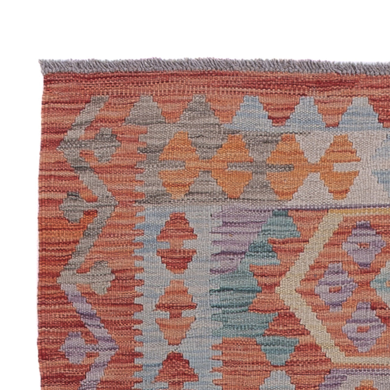 Runner Kelim Rug - Splash - 248 x 88 cm - multicolored