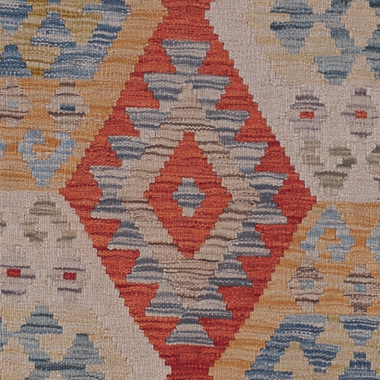 Runner Kelim Rug - Splash - 256 x 87 cm - multicolored