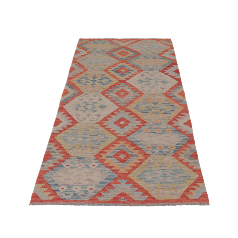 Runner Kelim Rug - Splash - 256 x 87 cm - multicolored