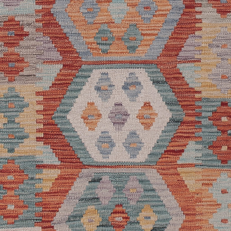 Runner Kelim Rug - Splash - 298 x 82 cm - multicolored