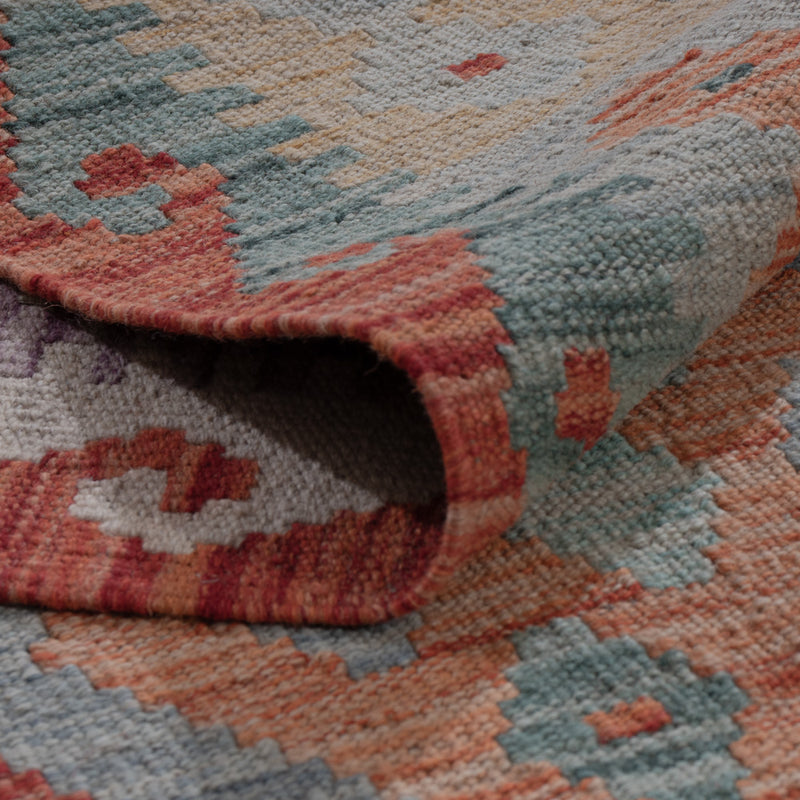 Runner Kelim Rug - Splash - 298 x 82 cm - multicolored