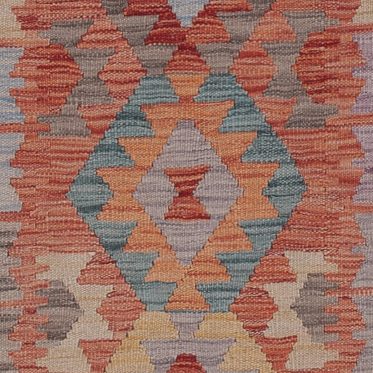 Runner Kelim Rug - Splash - 247 x 80 cm - multicolored