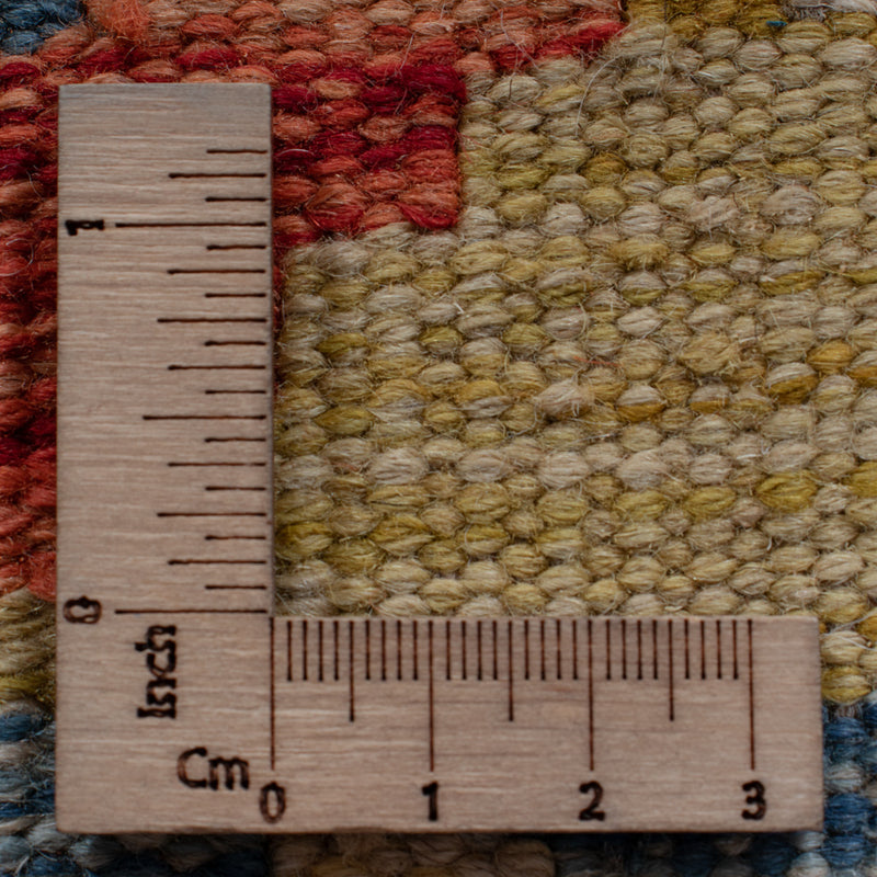 Runner Kelim Rug - Splash - 256 x 88 cm - multicolored