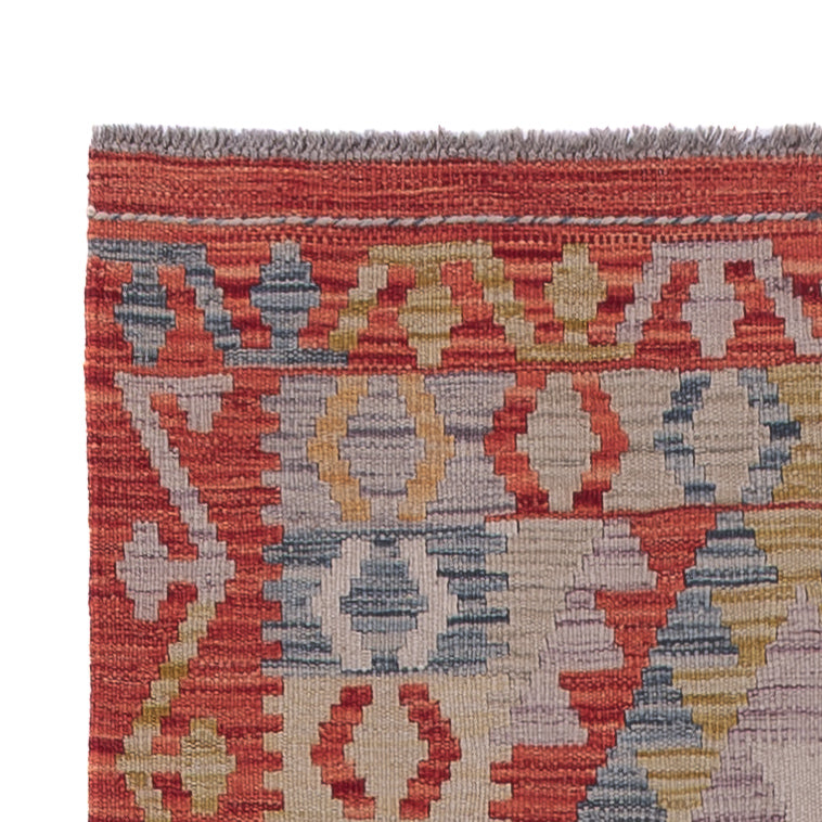 Runner Kelim Rug - Splash - 257 x 85 cm - multicolored