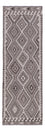 Runner Kelim Rug - Splash - 242 x 85 cm - dark grey