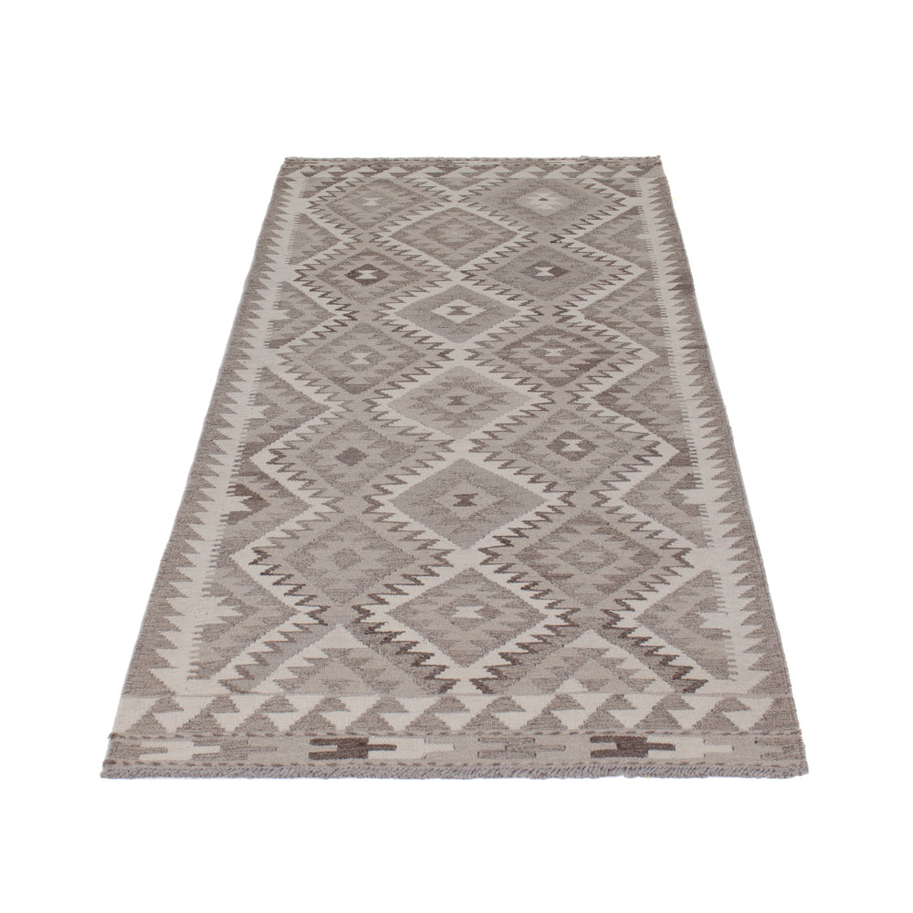 Runner Kelim Rug - Splash - 242 x 85 cm - dark grey