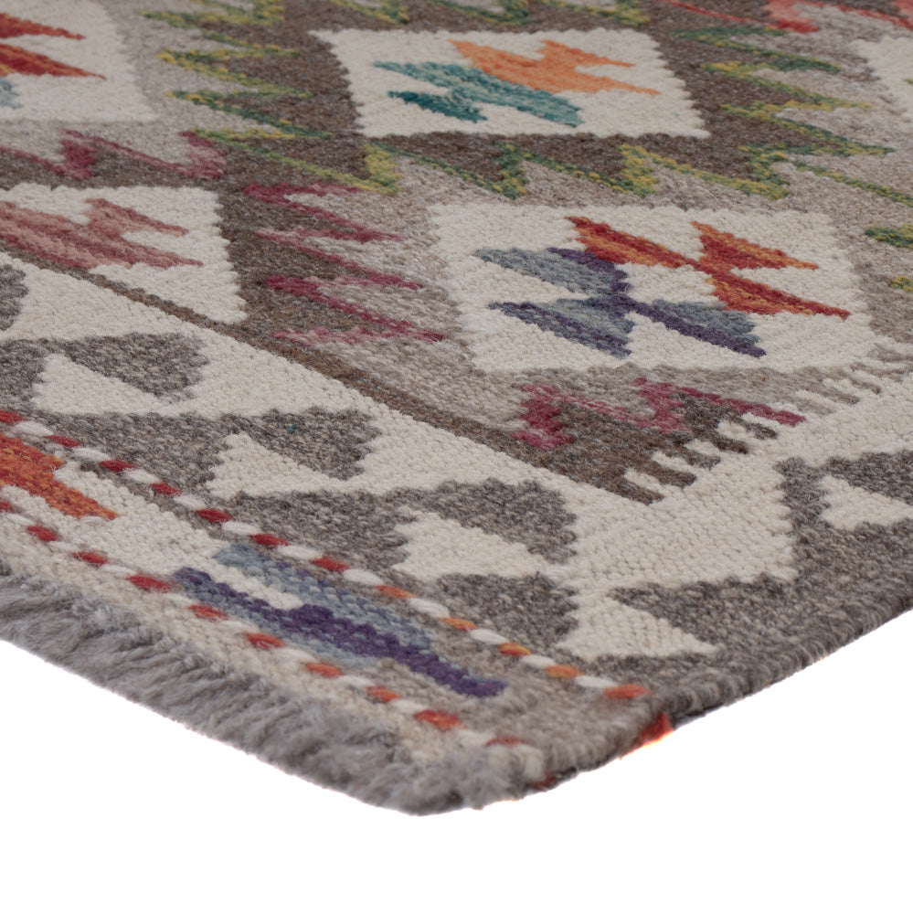 Runner Kelim Rug - Splash - 249 x 84 cm - multicolored
