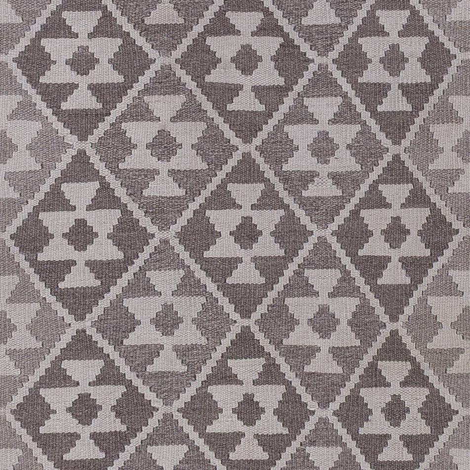 Runner Kelim Rug - Splash - 393 x 81 cm - dark grey