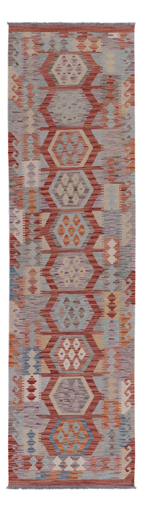 Runner Kelim Rug - Splash - 295 x 80 cm - multicolored