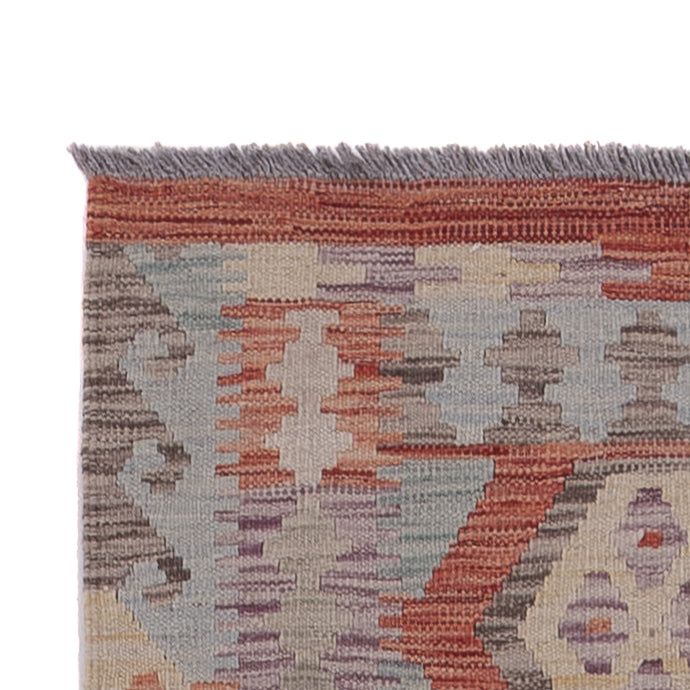 Runner Kelim Rug - Splash - 295 x 80 cm - multicolored